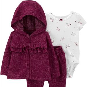 3-Piece Unicorn Little Cardigan Set